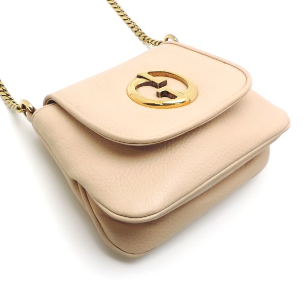 dh80361 3 Gucci Double G Mini Chain Shoulder Bag Beige