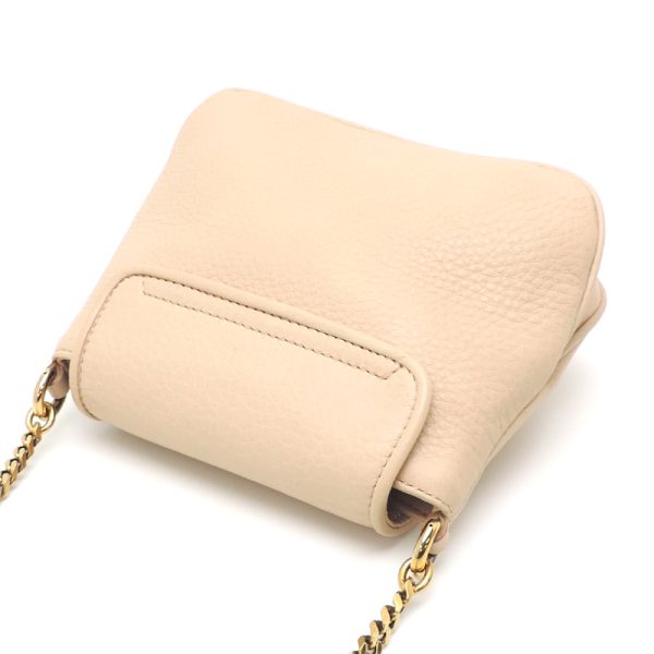 dh80361 4 Gucci Double G Mini Chain Shoulder Bag Beige