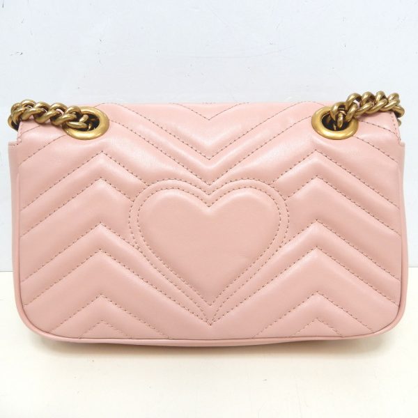 dz260741 3 Gucci Quilted Leather GG Marmont Shoulder Bag Pink