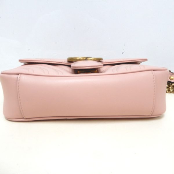 dz260741 4 Gucci Quilted Leather GG Marmont Shoulder Bag Pink