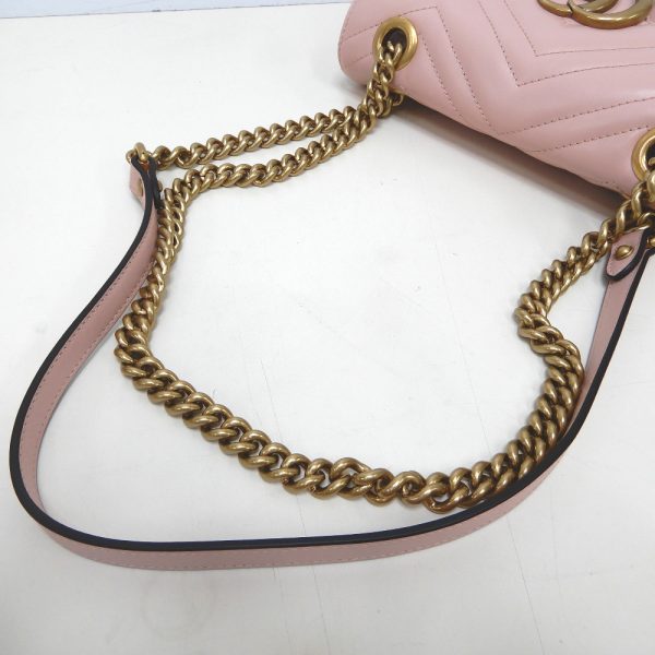 dz260741 9 Gucci Quilted Leather GG Marmont Shoulder Bag Pink