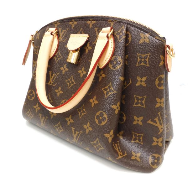 dz746651 5 Louis Vuitton Rivoli Monogram 2way Shoulder Handbag Brown