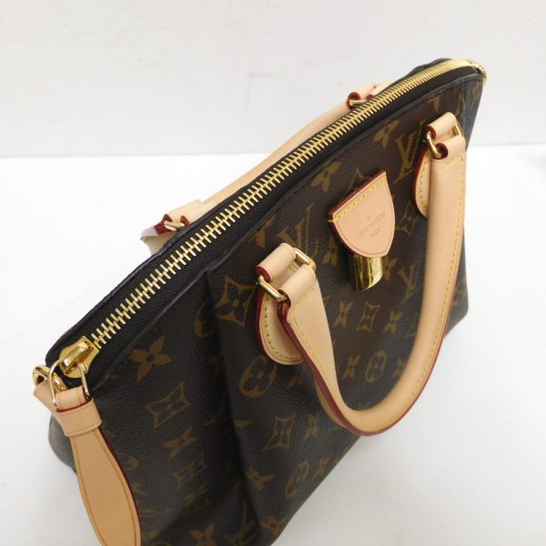 dz746651 7 Louis Vuitton Rivoli Monogram 2way Shoulder Handbag Brown