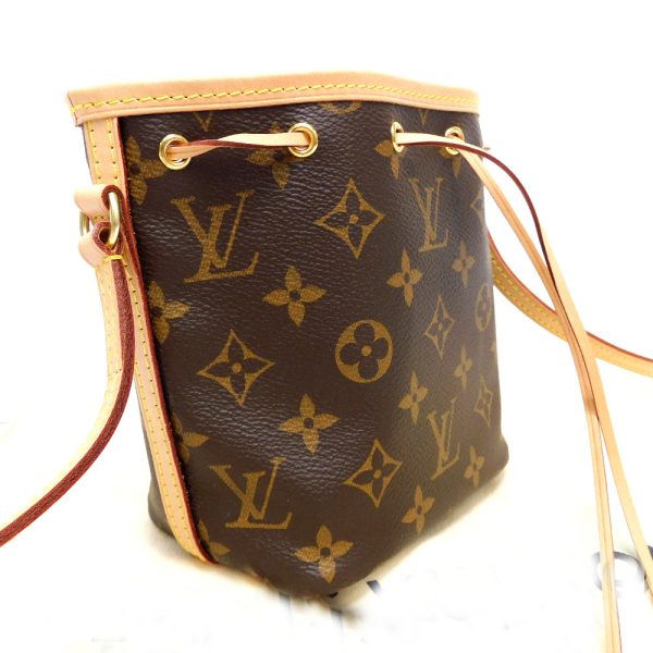 dz758102 3 Louis Vuitton Monogram Nano Noe Shoulder Bag Brown