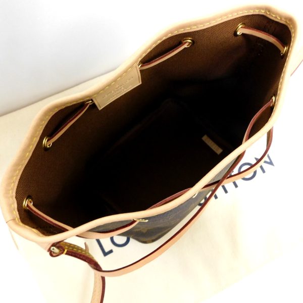 dz758102 7 Louis Vuitton Monogram Nano Noe Shoulder Bag Brown