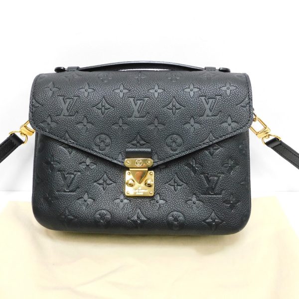 dz763311 1 Louis Vuitton Monogram Empreinte Pochette Metis Shoulder Bag Black