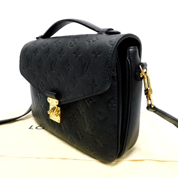 dz763311 4 Louis Vuitton Monogram Empreinte Pochette Metis Shoulder Bag Black