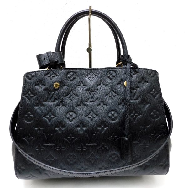 dz764352 1 Louis Vuitton Montaigne MM Monogram Empreinte Handbag Shoulder Bag Noir