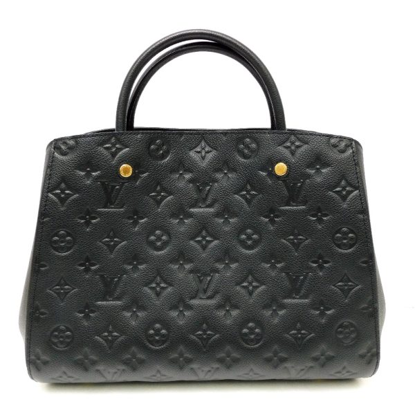 dz764352 2 Louis Vuitton Montaigne MM Monogram Empreinte Handbag Shoulder Bag Noir