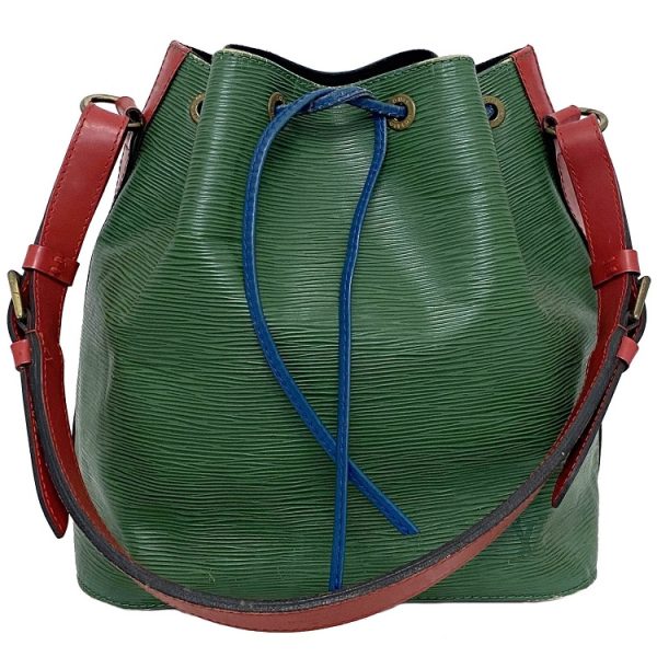 ec13550 1 Louis Vuitton Drawstring Bag Petit Noe Green Red Blue