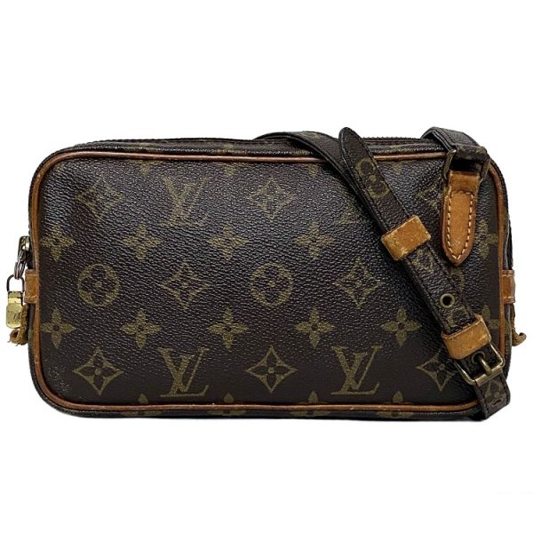 f13973 1 Louis Vuitton Monogram Pochette Shoulder Bag brown