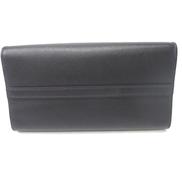 ft573801 10 Prada Monochrome Leather 2WAY Handbag Black