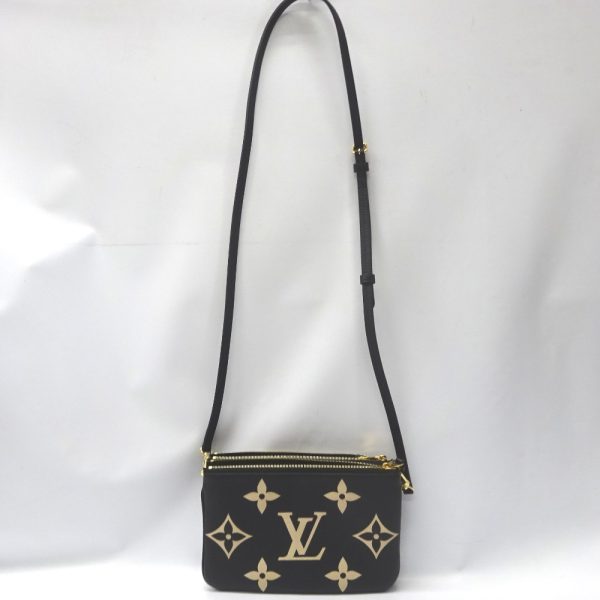 ft584221 2 Louis Vuitton Bicolor Monogram Empreinte Pochette Shoulder Bag Black