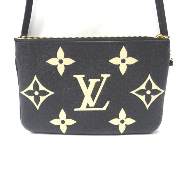 ft584221 3 Louis Vuitton Bicolor Monogram Empreinte Pochette Shoulder Bag Black