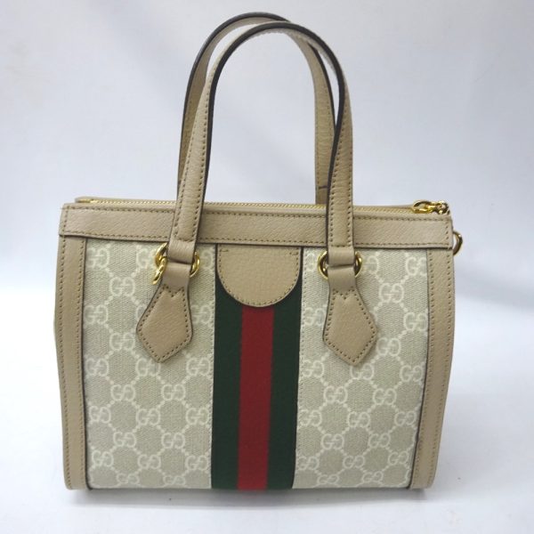 ft602631 5 Gucci PVC Leather Leather 2WAY Hand Shoulder Bag White