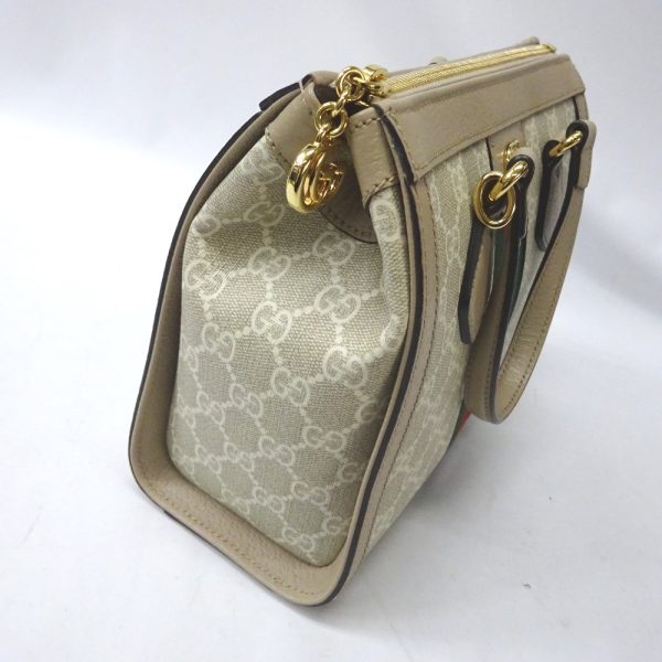 ft602631 6 Gucci PVC Leather Leather 2WAY Hand Shoulder Bag White