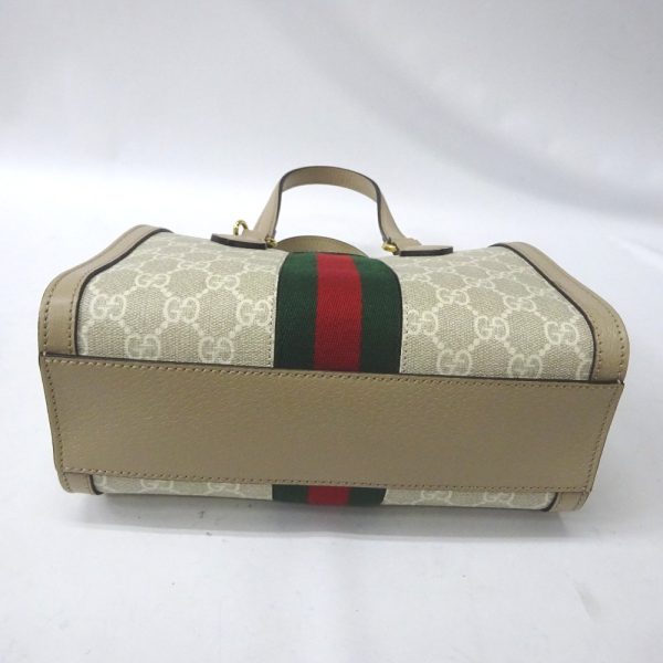 ft602631 8 Gucci PVC Leather Leather 2WAY Hand Shoulder Bag White