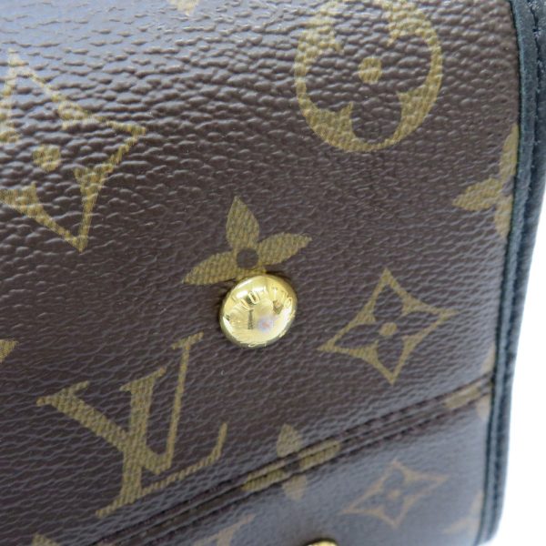 h2100030 6 Louis Vuitton Popincourt MM 2 Way Bag Monogram Noir Hand Shoulder Bag Brown