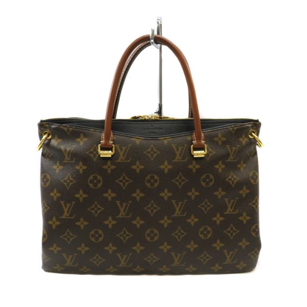 h21040350 Louis Vuitton Pallas Handbag Monogram Leather Brown Black