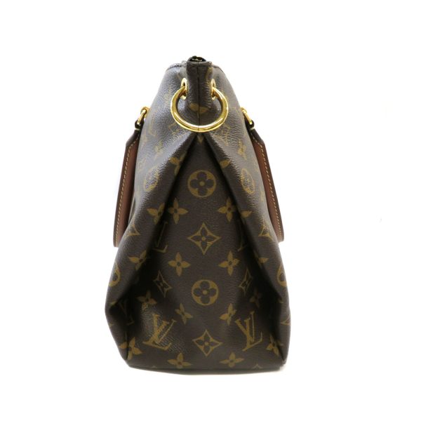 h210403503 Louis Vuitton Pallas Handbag Monogram Leather Brown Black