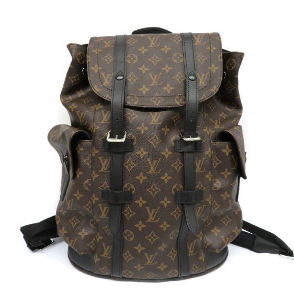 h2106201 1 Louis Vuitton Christopher PM Monogram Macassar Backbag Brown