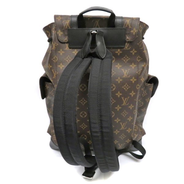 h2106201 2 Louis Vuitton Christopher PM Monogram Macassar Backbag Brown