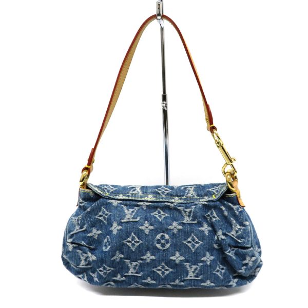 h2200575 2 Louis Vuitton Mini Pleaty Monogram Denim Jacquard Weave Blue Handbag