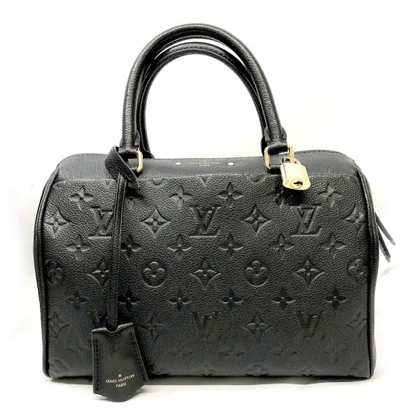 h2203590 2 Louis Vuitton Speedy Bandouliere 25 Handbag Shoulder 2way Monogram Empreinte Black