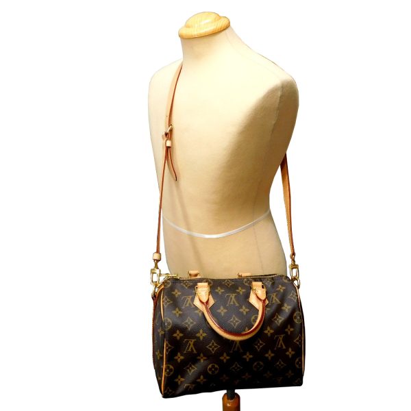 hn282141 6 Louis Vuitton 2WAY Bag Monogram Speedy Shoulder Bag Brown