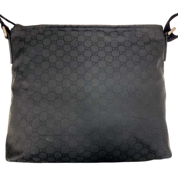 i23 2099 3 Gucci Zipper Closure Crossbody Shoulder Bag Black