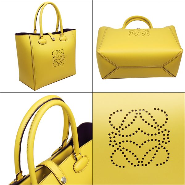 img61746251 Loewe Calfskin Tote Bag Pouch Yellow