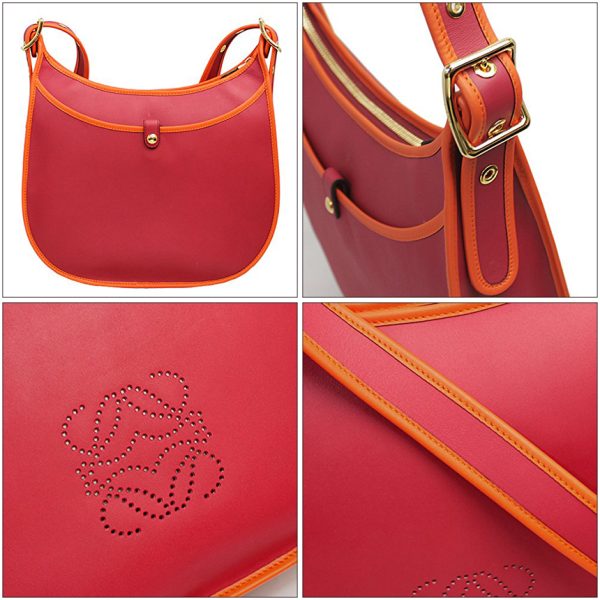 img61799525 Loewe Crossbody Shoulder Bag Lipstick Red