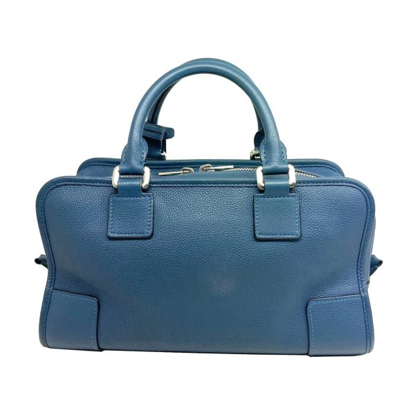 imgrc0077679568 Loewe Amazona 28 2WAY Handbag Leather Blue Gray