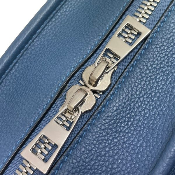 imgrc0077679571 Loewe Amazona 28 2WAY Handbag Leather Blue Gray