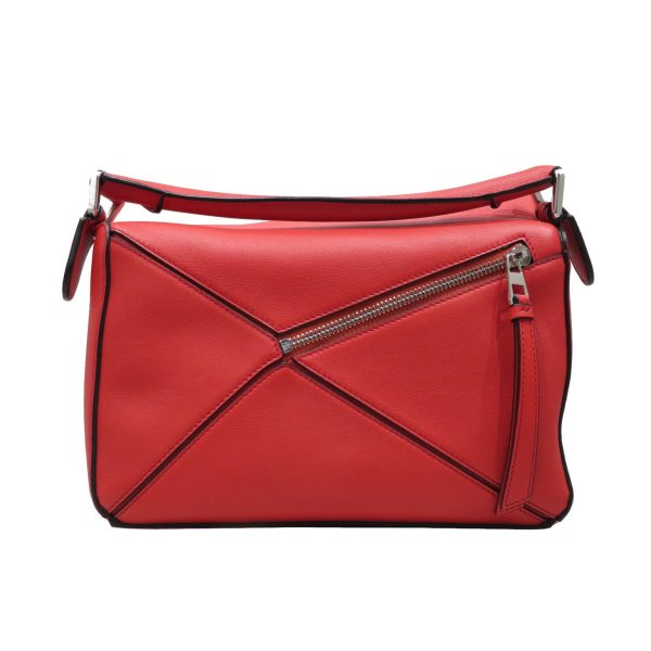 imgrc0078384435 Loewe Puzzle Small Classic Calfskin Handbag Red