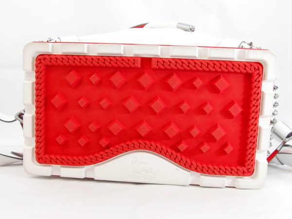 imgrc0078405429 Christian Louboutin Black metal fittings leather Bag White