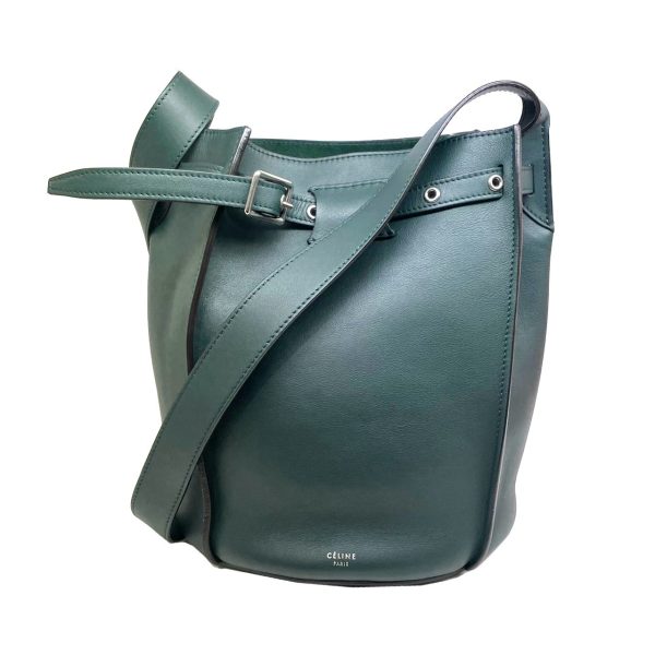 imgrc0078571506 Celine Long Strap Evergreen Calfskin Shoulder Bag Green