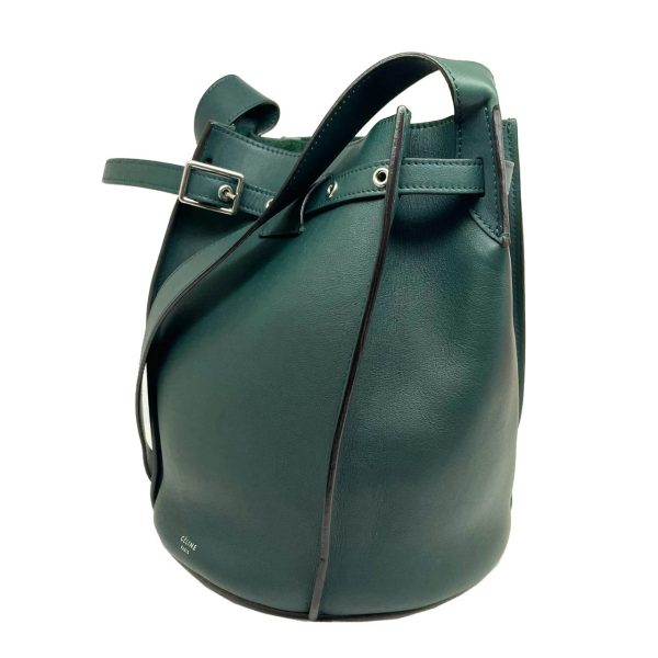 imgrc0078571508 Celine Long Strap Evergreen Calfskin Shoulder Bag Green