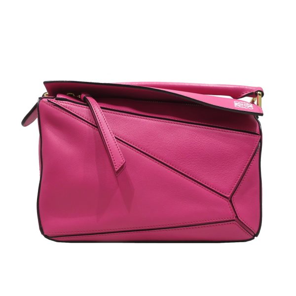 imgrc0078740738 Loewe Puzzle Classic Calf Small Handbag Pink