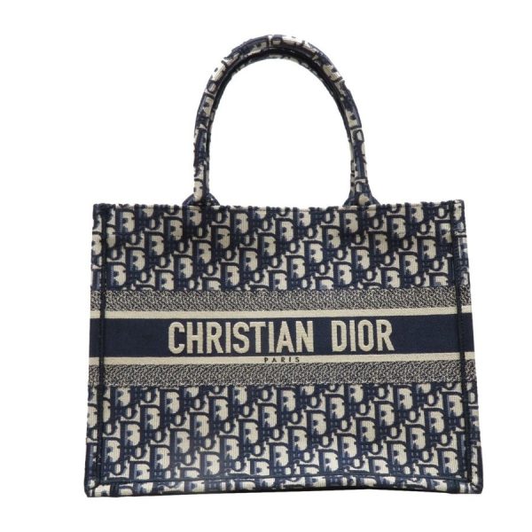 imgrc0078746143 Christian Dior Book Tote Canvas Blue Bag