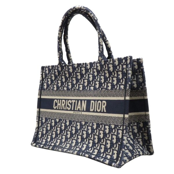 imgrc0078746145 Christian Dior Book Tote Canvas Blue Bag