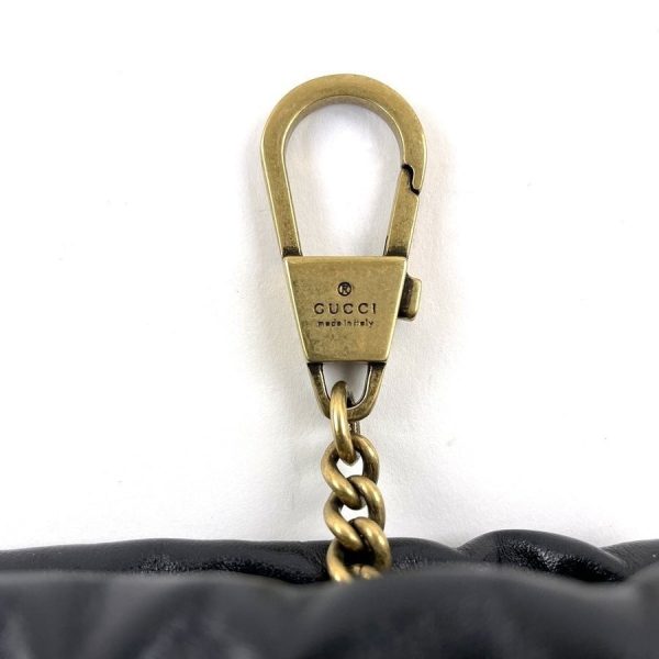 imgrc0078764389 Gucci GG Marmont Mini Bucket Bag Calfskin Shoulder Bag Black