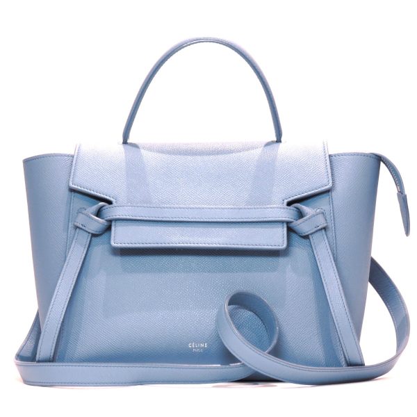 imgrc0079015868 CELINE Belt Bag Micro Handbag Blue Leather