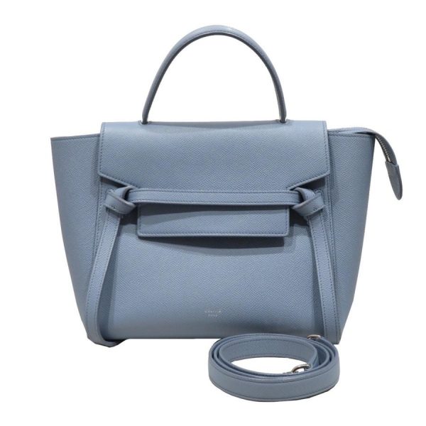 imgrc0079015885 CELINE Belt Bag Micro Handbag Blue Leather