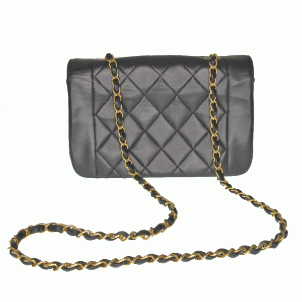 imgrc0079326388 Chanel Coco Mark Leather Women Chain shoulder bag Black