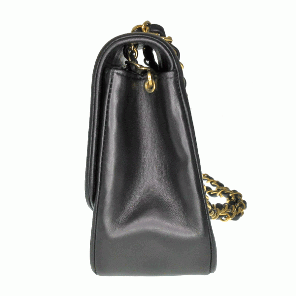 imgrc0079326390 Chanel Coco Mark Leather Women Chain shoulder bag Black