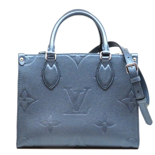 imgrc0079401980 Louis Vuitton On the Go PM Monogram Empreinte Handbag Shoulder Bag Navy Blue