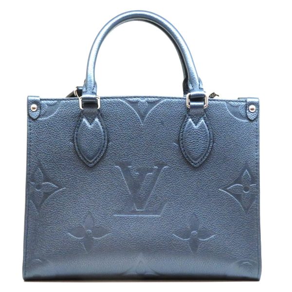 imgrc0079401981 Louis Vuitton On the Go PM Monogram Empreinte Handbag Shoulder Bag Navy Blue