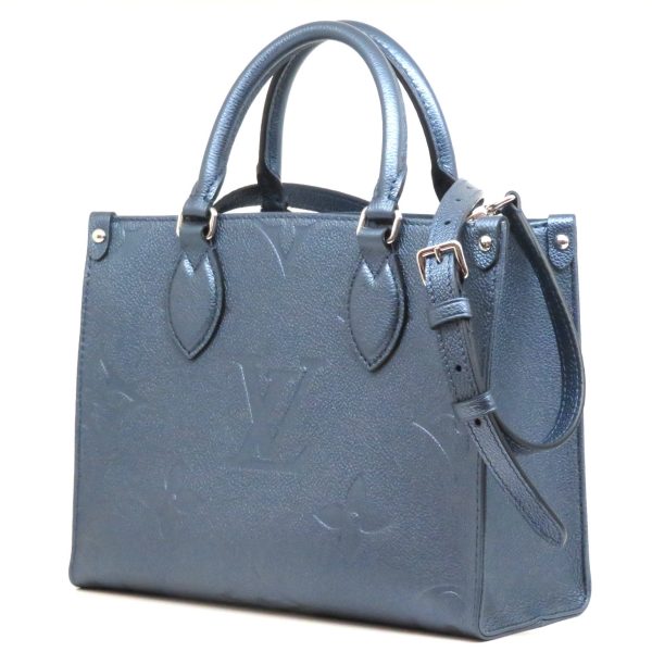 imgrc0079401982 Louis Vuitton On the Go PM Monogram Empreinte Handbag Shoulder Bag Navy Blue