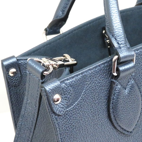 imgrc0079401991 Louis Vuitton On the Go PM Monogram Empreinte Handbag Shoulder Bag Navy Blue